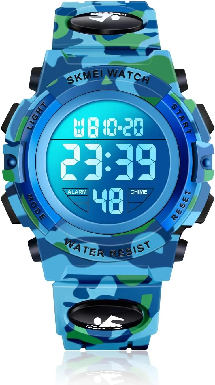 Kids permission abbreviate coherent toed - Kids Gifts LED Digital Waterproof Watch for 