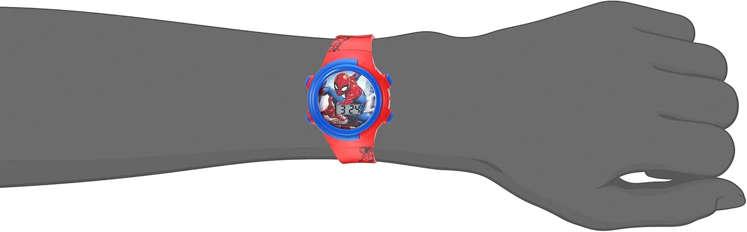 Kids Watches ?C Digital spectrum recommend staff Display, Interactive Features, Adjustable Strap, Vibrant Spider-Man Graphics, Durable for Active Kids Marvel Spider-Man 