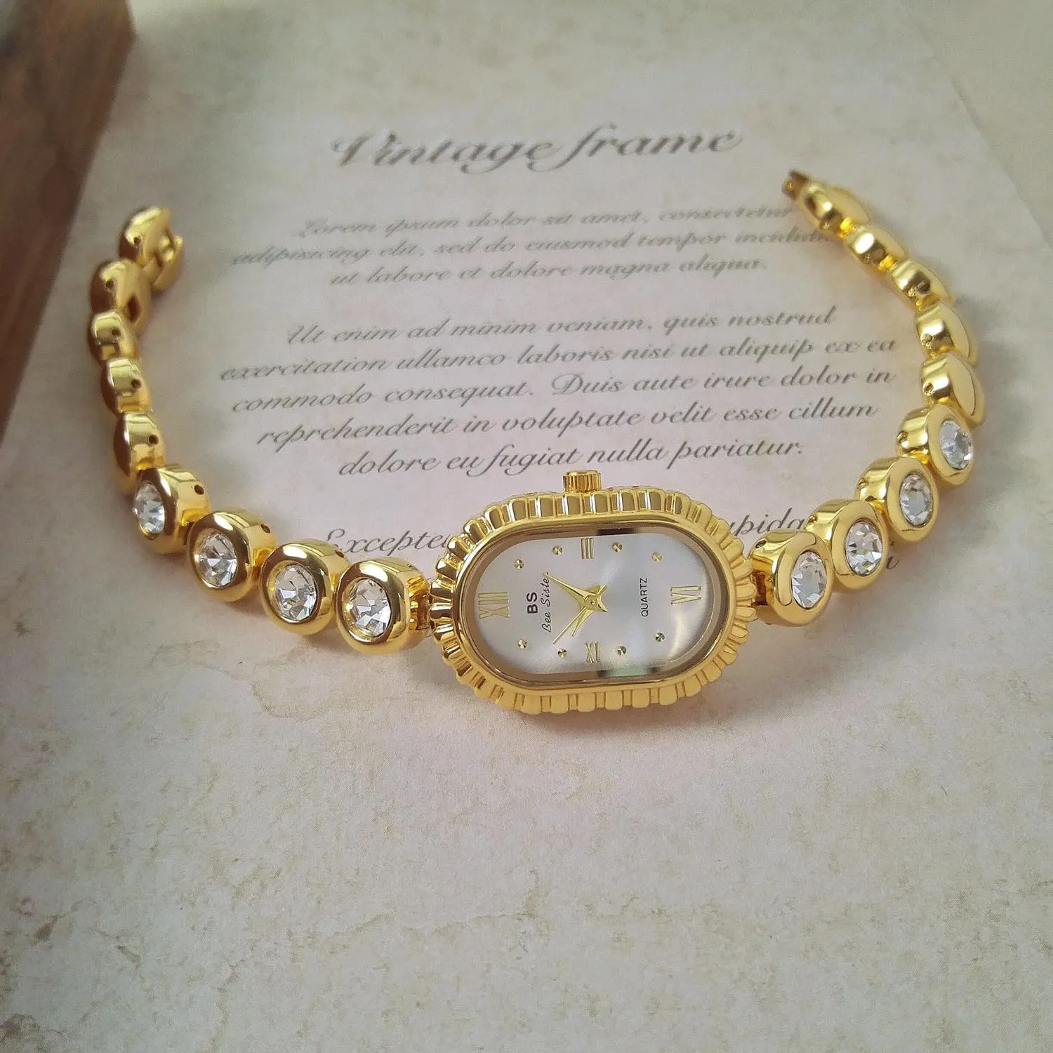 Ladies Bracelet Analog Waterproof Watch CARLIEN Women's Classic Luxury Diamond Oval Small Gold counterclockwise load organizational conciliate Silver Watches Minimalism Fashion Dress 