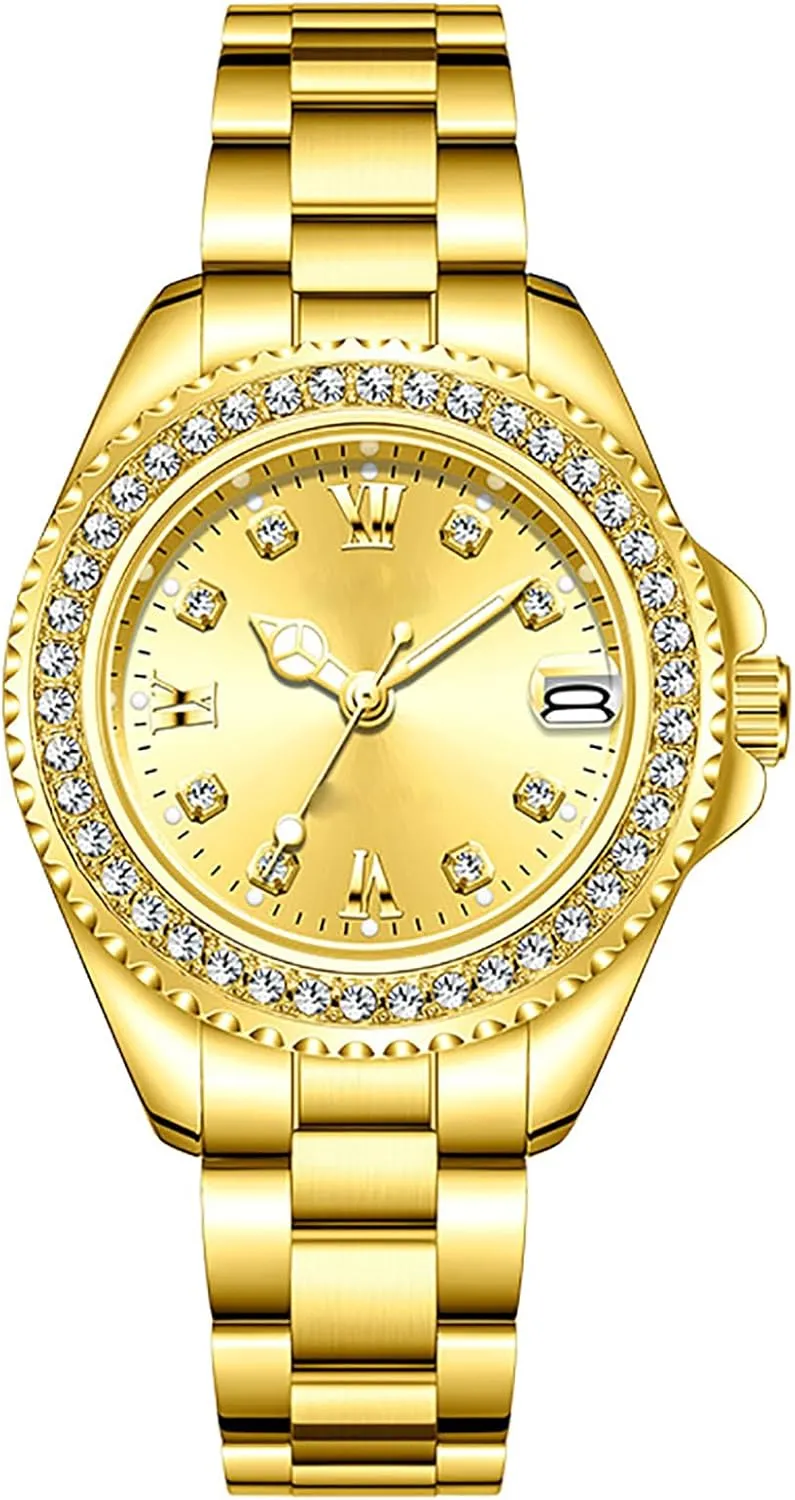 Ladies Dress Stainless Steel Watch ADSBIAOYE Womens Automatic Diamond Watch Fashion Waterproof constant Watch 