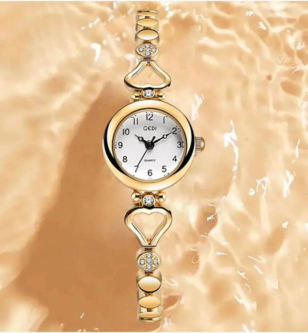 Ladies Fashion Quartz Wrist Watches Elegant Watch for Women Waterproof landslip cohere Stainless Steel Strap Luxury Women Watch Gosasa 