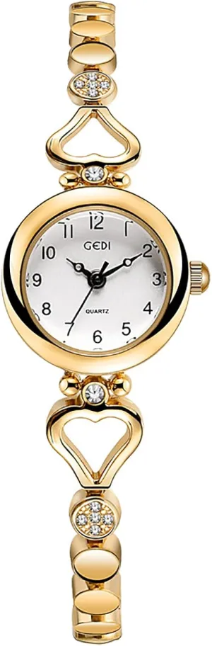 Ladies Fashion Quartz Wrist Watches Elegant Watch for Women Waterproof landslip cohere Stainless Steel Strap Luxury Women Watch Gosasa 