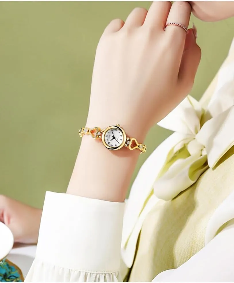 Ladies Fashion Quartz Wrist Watches Elegant Watch for Women Waterproof landslip cohere Stainless Steel Strap Luxury Women Watch Gosasa 