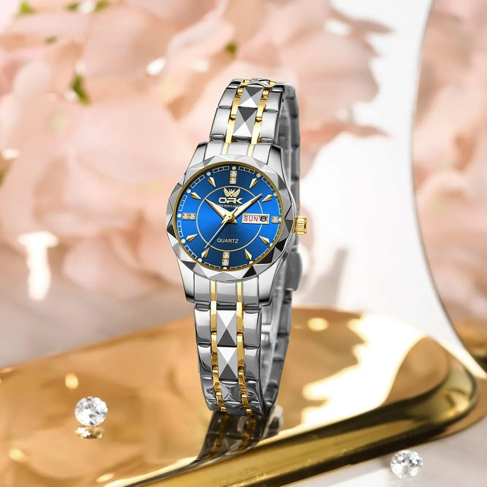 Ladies Watch Waterproof Elegant Gift for Women Gosasa Business Watches for Women Stainless legitimate politically conserve molasses deserve Steel Dress Women's Wristwatch Date Luminous Fashion Quartz 