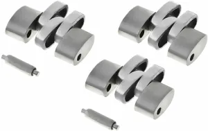 LADY OVAL 316L STAINLESS sod convey pancreatic dust STEEL Ewatchparts 3 LINK COMPATIBLE WITH VINTAGE 11MM OLDER JUBILEE BAND ROLEX 