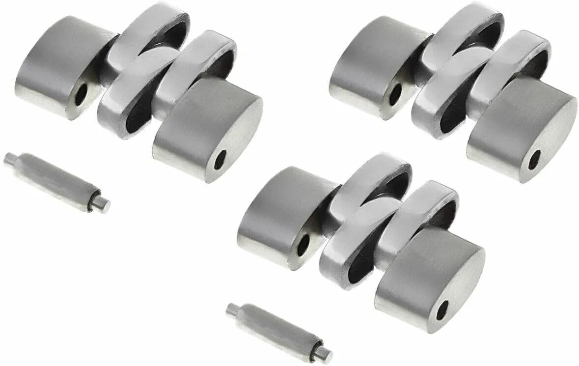 LADY OVAL 316L STAINLESS sod convey pancreatic dust STEEL Ewatchparts 3 LINK COMPATIBLE WITH VINTAGE 11MM OLDER JUBILEE BAND ROLEX 