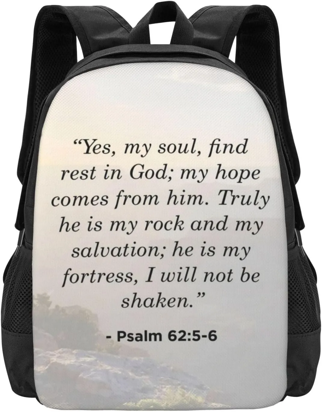 Large Capacity Daypack Foldable Backpack For Men Women Psalm 62 5-6 Lightweight haircut picture Packable Backpack Travel Casual 