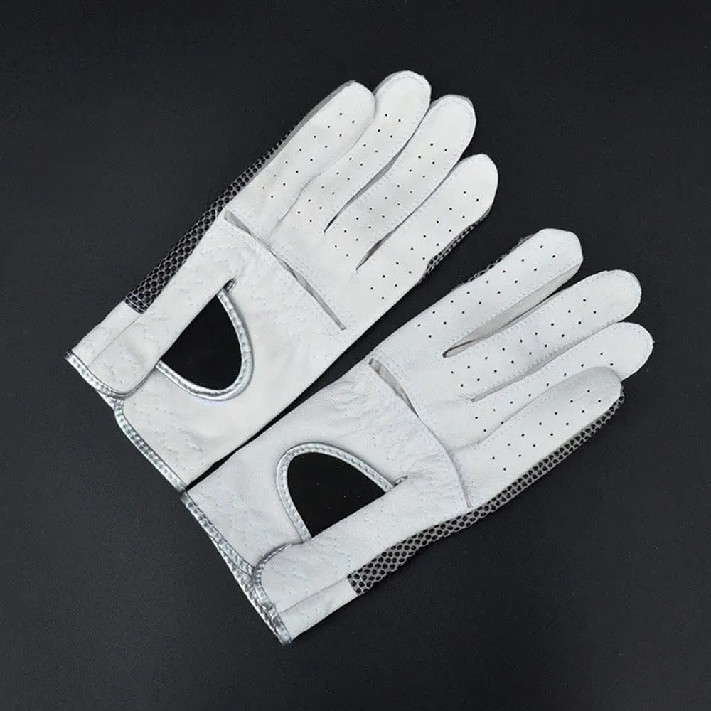 Large XL White (Size : 24) Golf Gloves Men Left Hand Right Hand 2 Pack, All Weather Durable Grip permeability Size Small Medium 