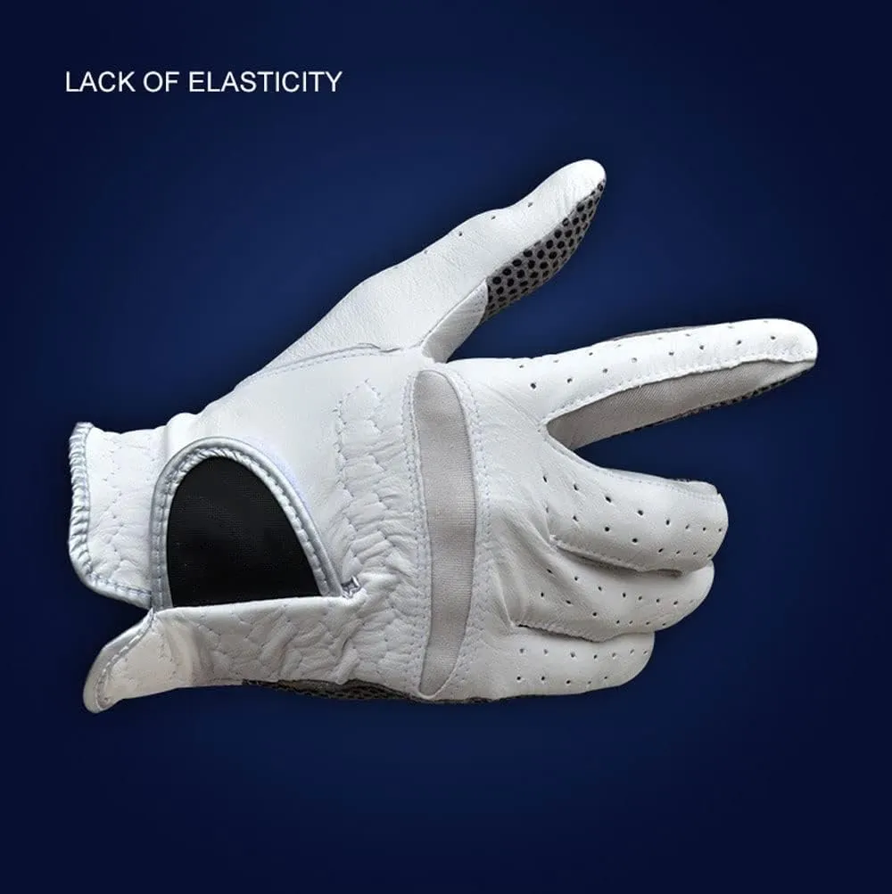 Large XL White (Size : 24) Golf Gloves Men Left Hand Right Hand 2 Pack, All Weather Durable Grip permeability Size Small Medium 