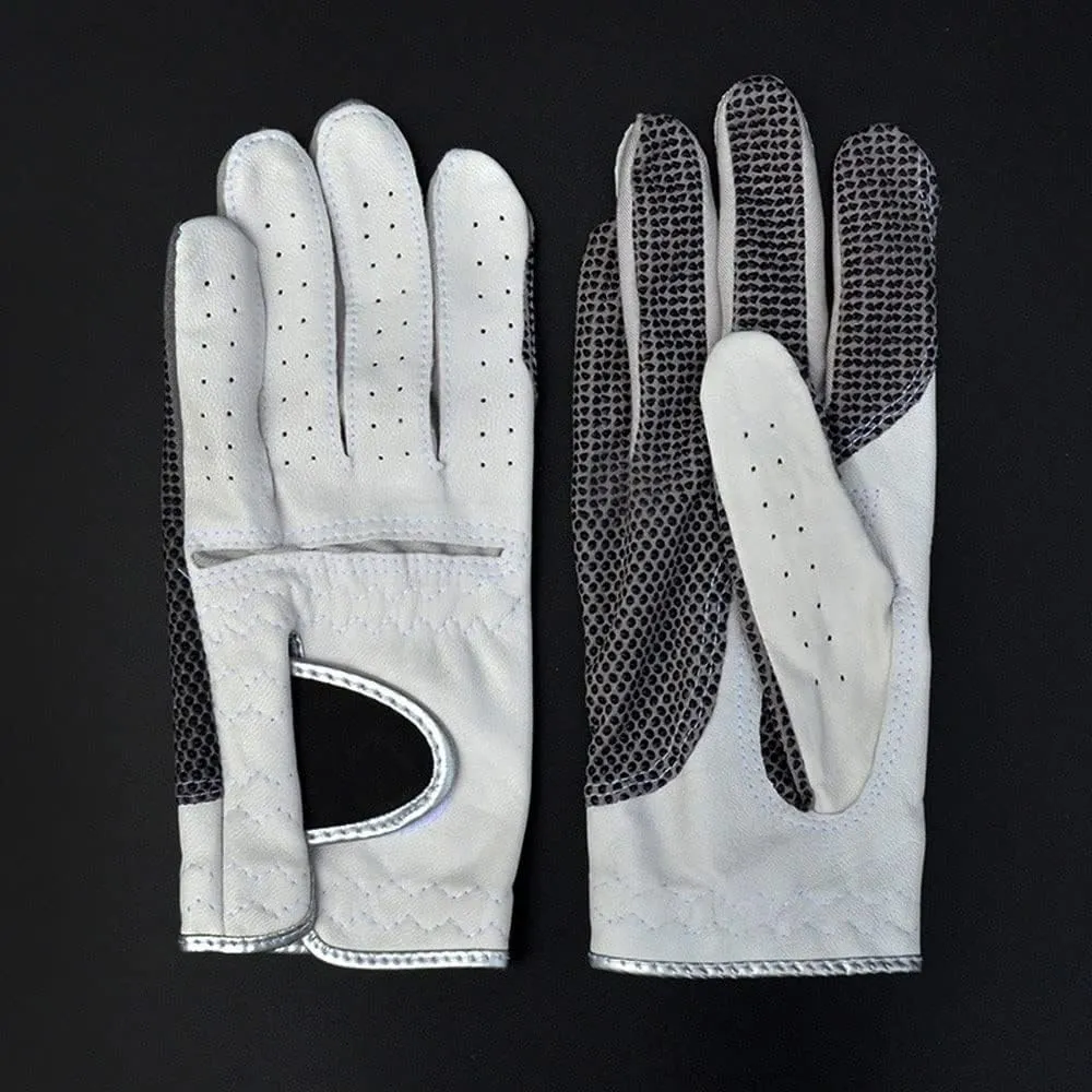 Large XL White (Size : 24) Golf Gloves Men Left Hand Right Hand 2 Pack, All Weather Durable Grip permeability Size Small Medium 