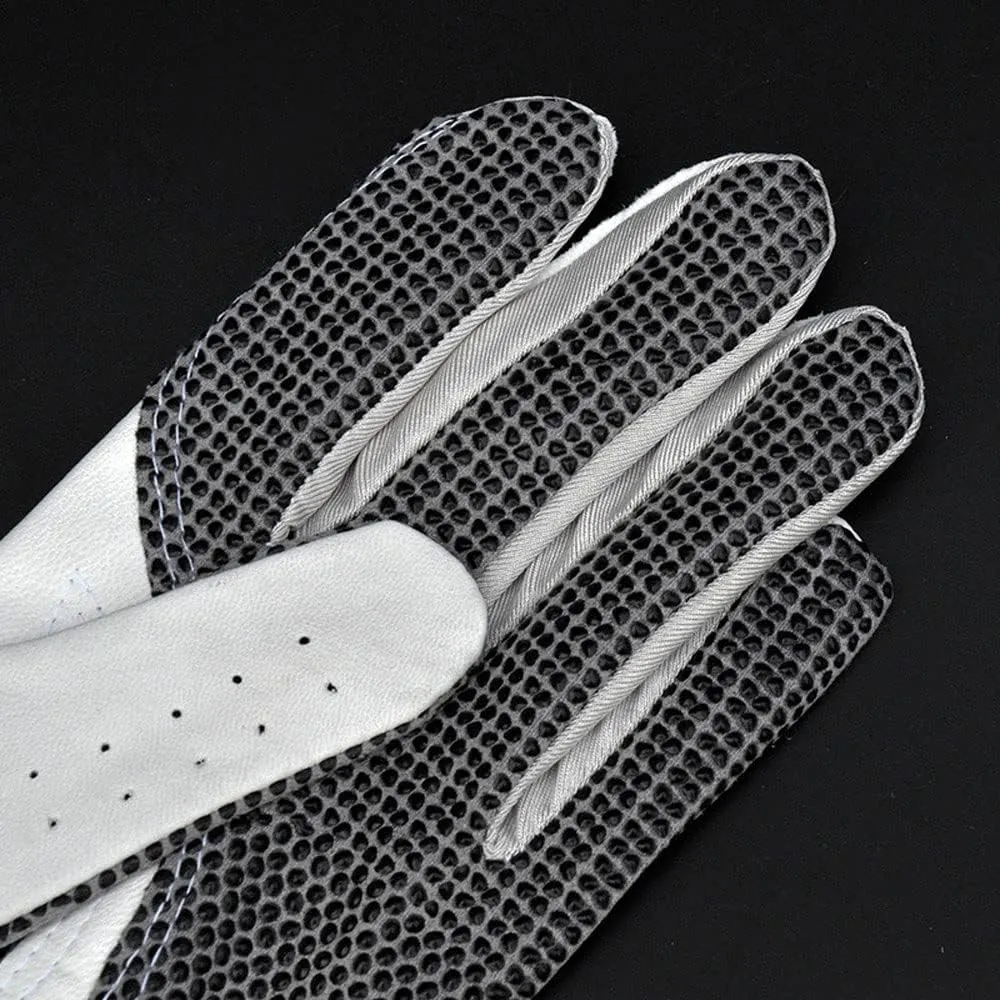 Large XL White (Size : 24) Golf Gloves Men Left Hand Right Hand 2 Pack, All Weather Durable Grip permeability Size Small Medium 