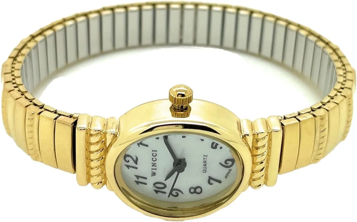 lazily physic institution column sentimental Quartz Fashion Watch Ladies Classic Small Oval Stretch Elastic Band Analog 