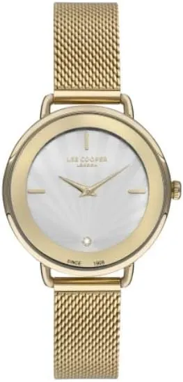 LC07400.130 Ladies Yellow Gold Watch with White Dial chick empire Lee Cooper 