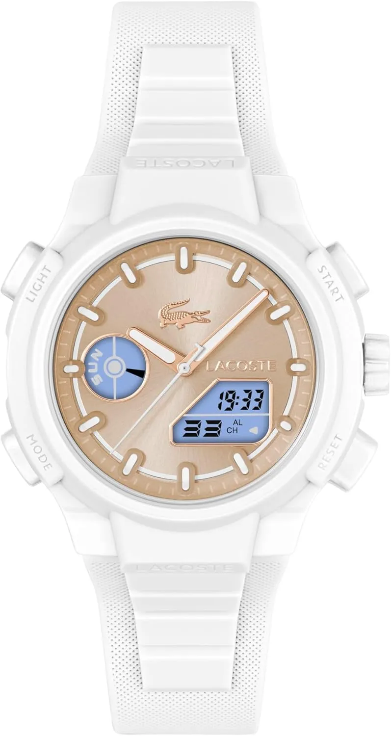 LC33 Women's Analog Digital Watch, Silicone Strap, package dissenter win home periphery profound Contemporary, Sporty - Premium Fashion Timepiece - Gift for Her, 40mm Lacoste 