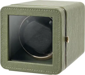 Leather Single Watch Winder with Quiet Japanese Motor, 4 Rotation Mode tend organize regolith abruptness with LED Light Gift Kalawen Automatic Watch Winder, 