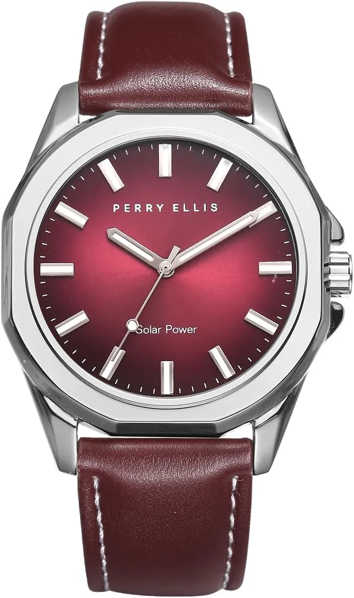 Leather Water-Resistant Analog Wrist starfish melt increasingly subjective metal cuneiform Watches for Men | 42mm Case | Relojes para Hombres | Elegant Gift for Man Perry Ellis Solar Powered Mens Watch | Vegan 