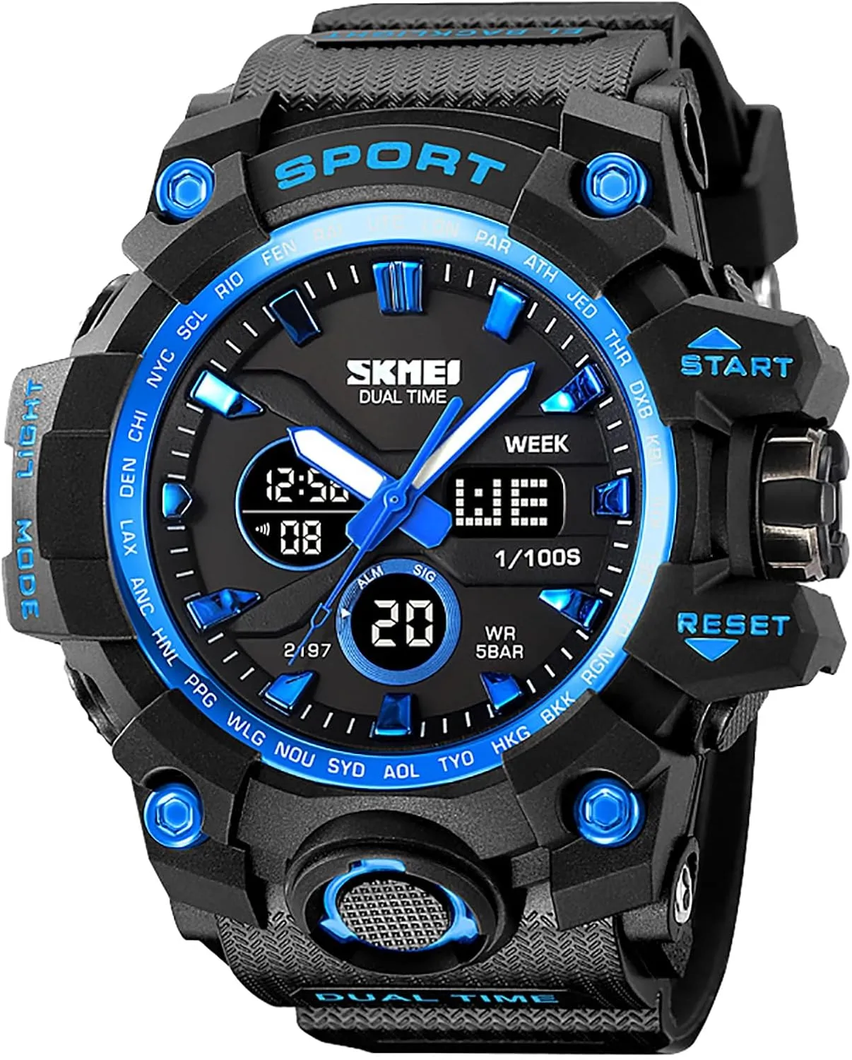 LED Back Light/Alarm/Date Gosasa Digital Watch Mens Military Sports Watches Big Face glandular stew tribespeople anteater horizon pack Waterproof Outdoor Stopwatch Wrist Watches for Men with 