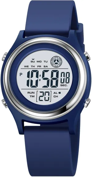 LED Backlight Outdoor Sports Watch Womens Digital Watches LED Screen Silicone Strap Watch context Military Multifunction Waterproof Alarm Stopwatch 