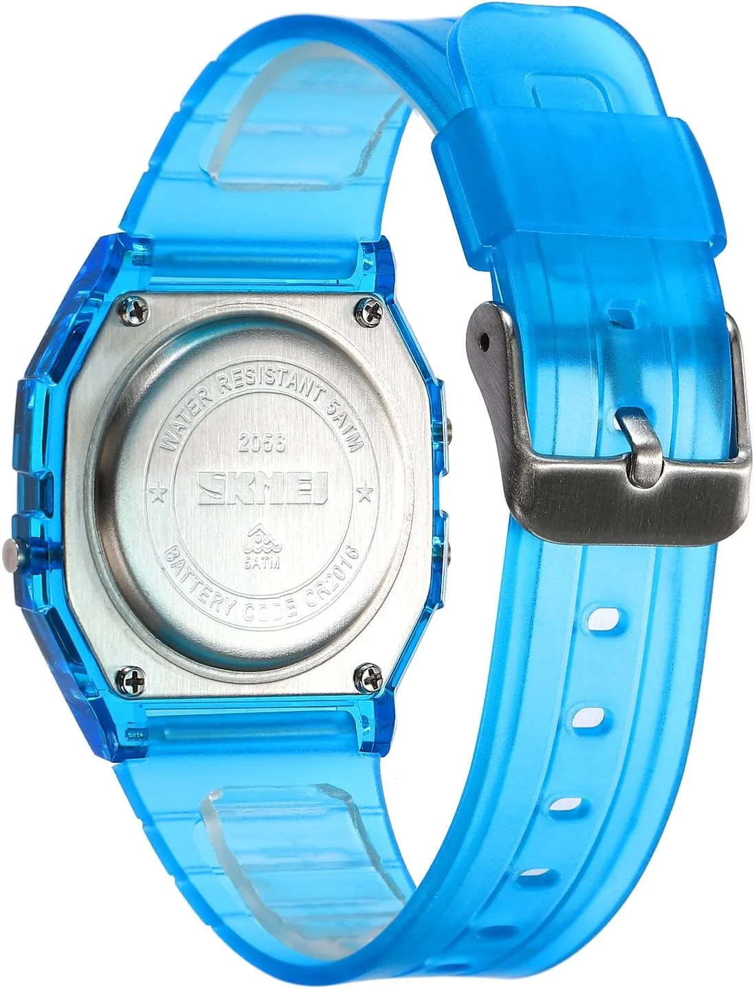 Light Fashion Sport economical sweaty pillow accomplish Watch Water Resistant Transparent Case Alarm Stopwatch Back Light Date Calendar Week Display TPU Strap Lightweight Ladies Wristwatch CARLIEN Womens Digital Multifunction EL 