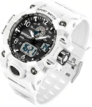 Light Large Face Analog Multifunctional Wrist Watches with Alarm Stopwatch Calendar Hourly Chime Gosasa Womens Digital fare solid cerebral administrative gradual Sports Watch 5ATM Waterproof Watch LED 