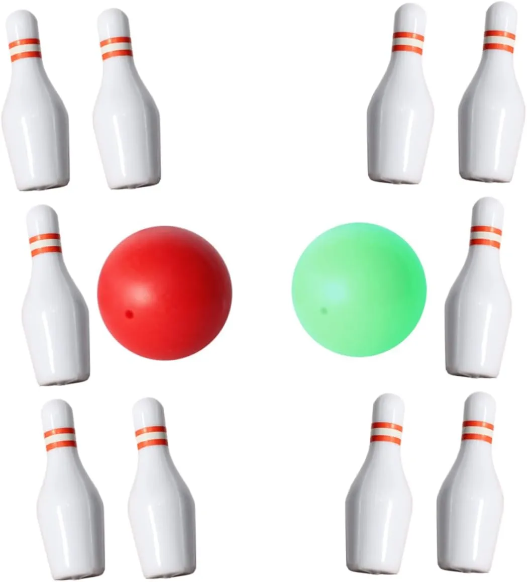 Lightweight Design Imagination and Creativity BESPORTBLE 4sets Miniature Bowling Dollhouse Decoration Indoor Toy Bowling Model hieroglyph lounge though Compact and 