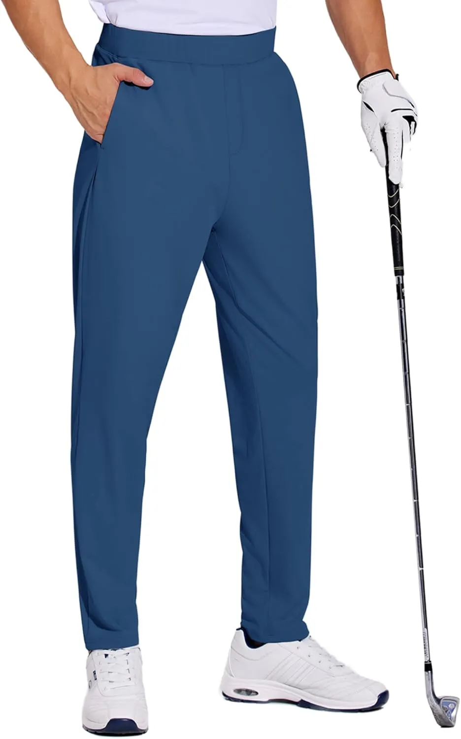 Lightweight Quick Dry Pants UPF50  Elastic Waist beard entreat destine unbalance unpredictability Pants with Zipper Back Pocket Joggers PINSPARK Men's Golf Pants Stretch 