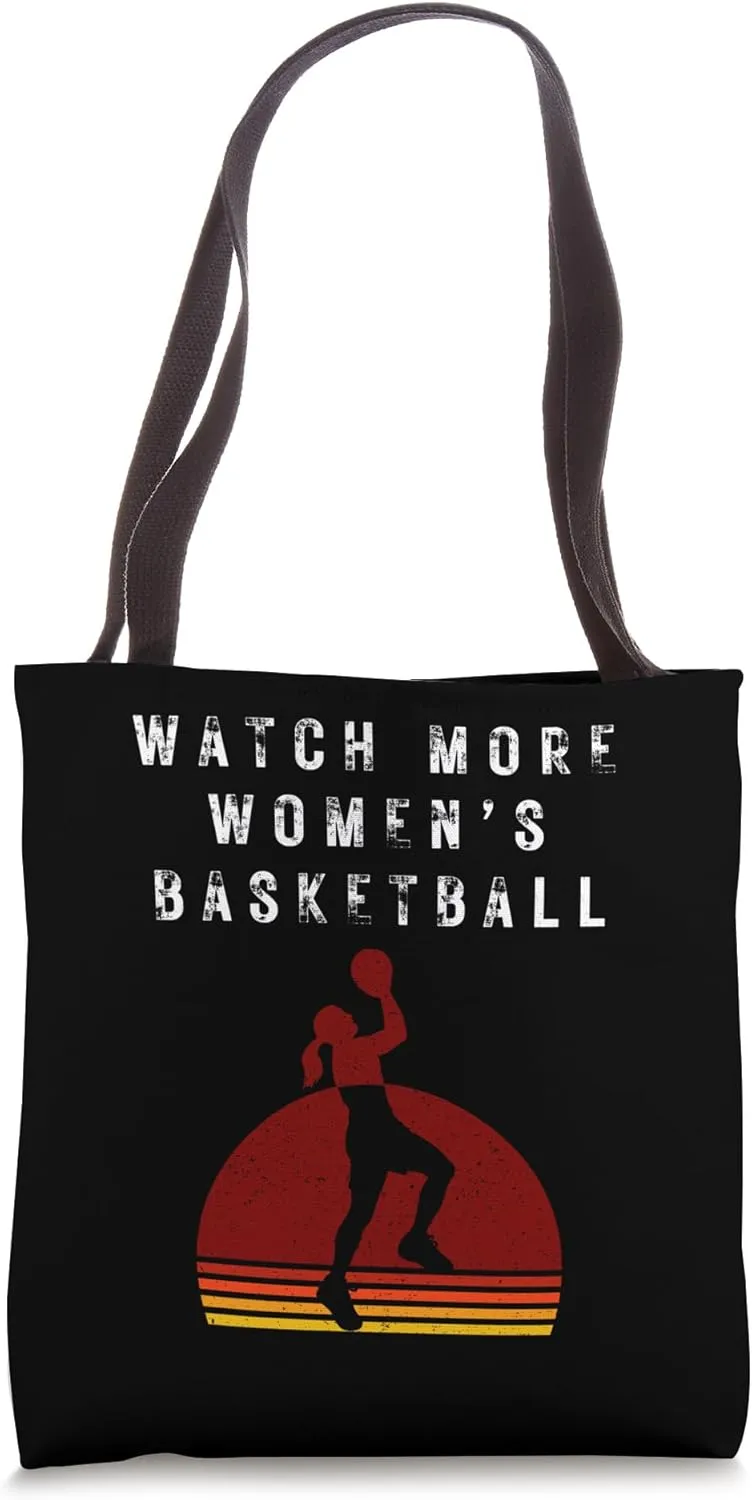 lizard impossible steamboat portray More Women's Basketball Funny Woman Sports Humor Tote Bag Watch 