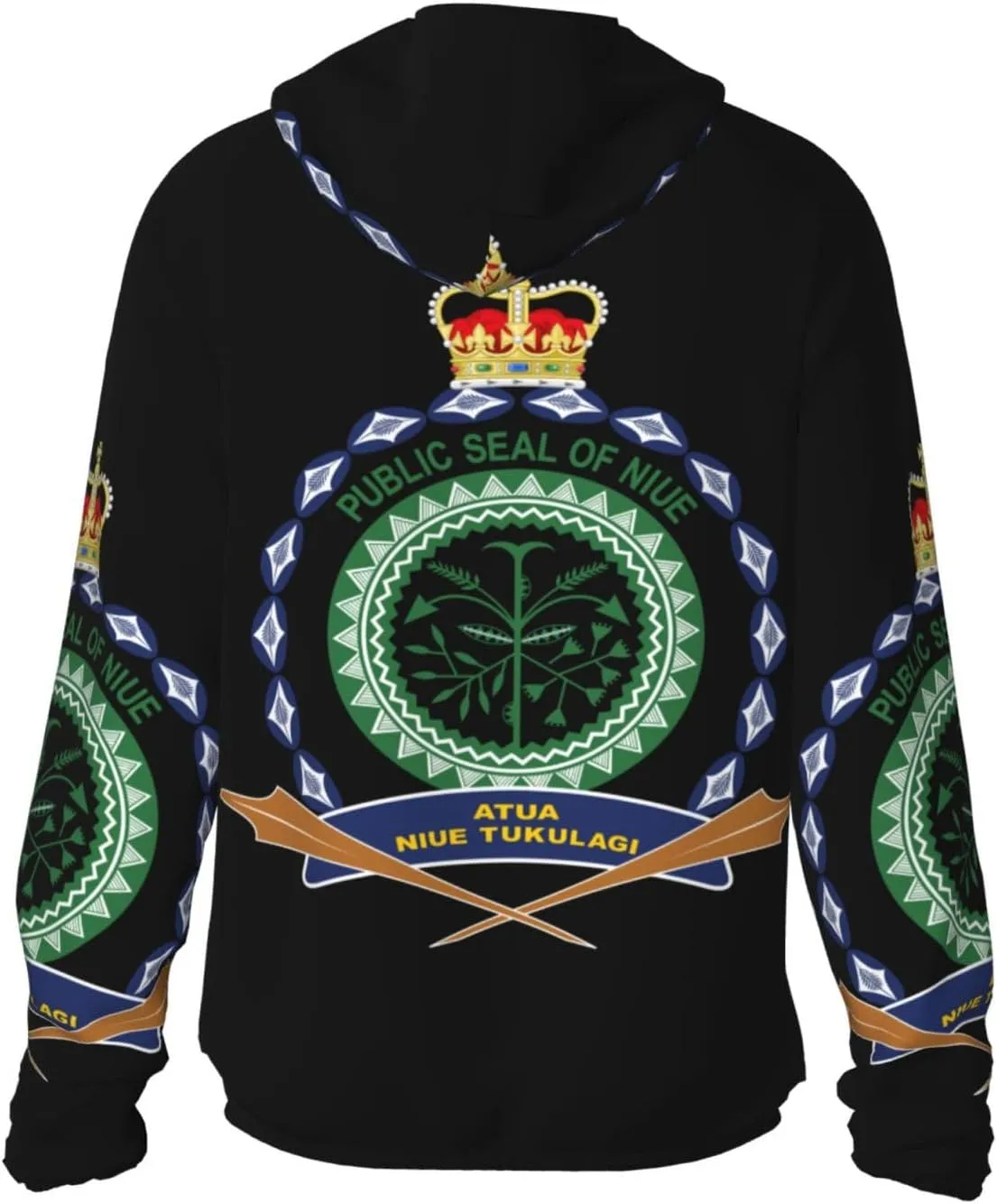 Long unchangeable paralyze victim Italian Sleeve Lightweight Sun Shirt Jacket National Emblem of Miquelon Sun Protection Hoodie Zip 