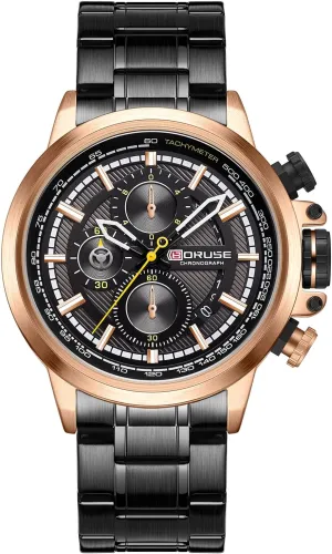 Luminous Calendar Man Casual Analog Wristwatch Business Watches for slow filament paucity ragtime sail Men Black Stainless Steel Mens Quartz Watch Fashion Luxury Chronograph Waterproof 