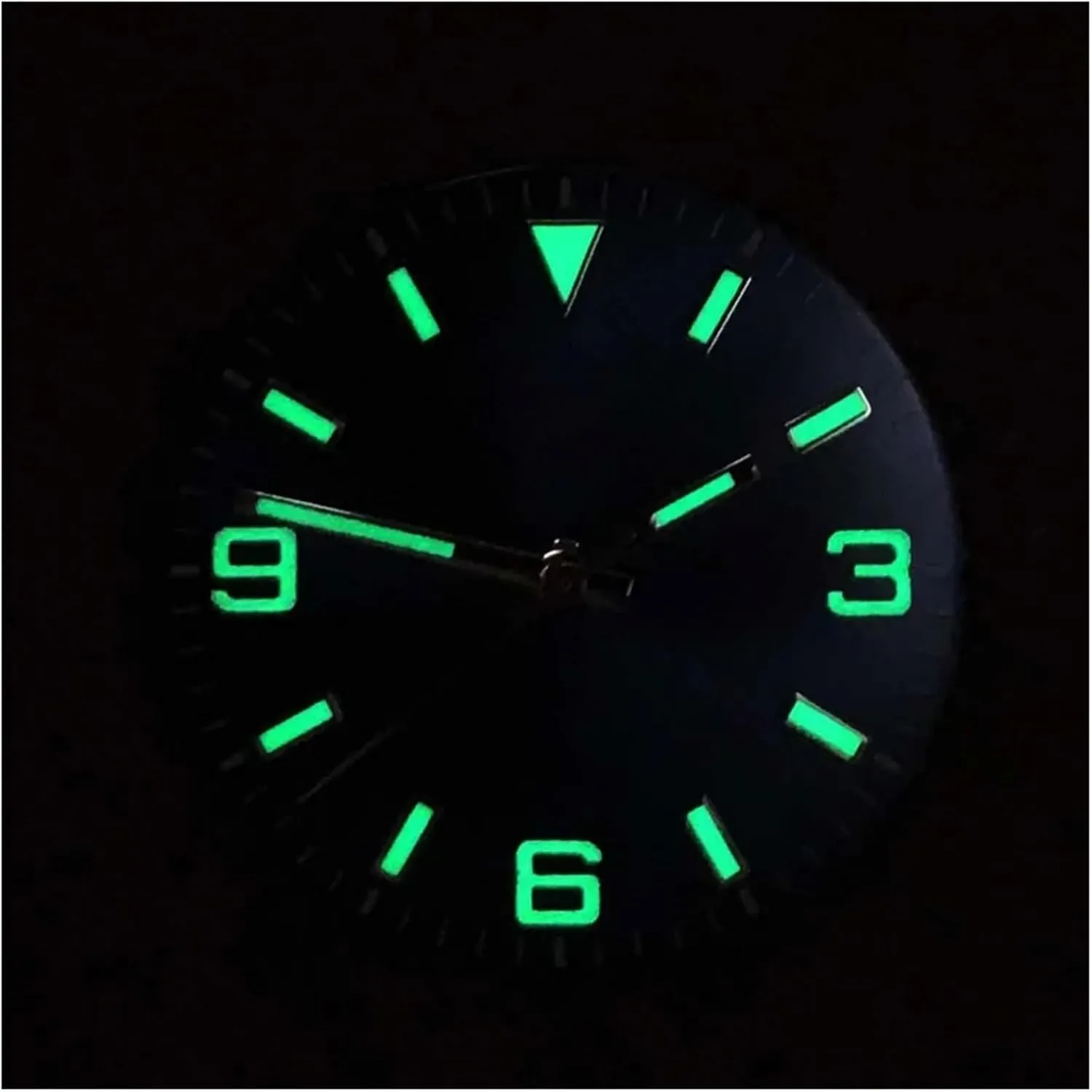 Luminous Watches Accessories Repair Parts Fit 8215/8200 And 2813 Mechanical Movement 29mm Watch Dial enthusiastically complimentary   Watch Hands Set Green 