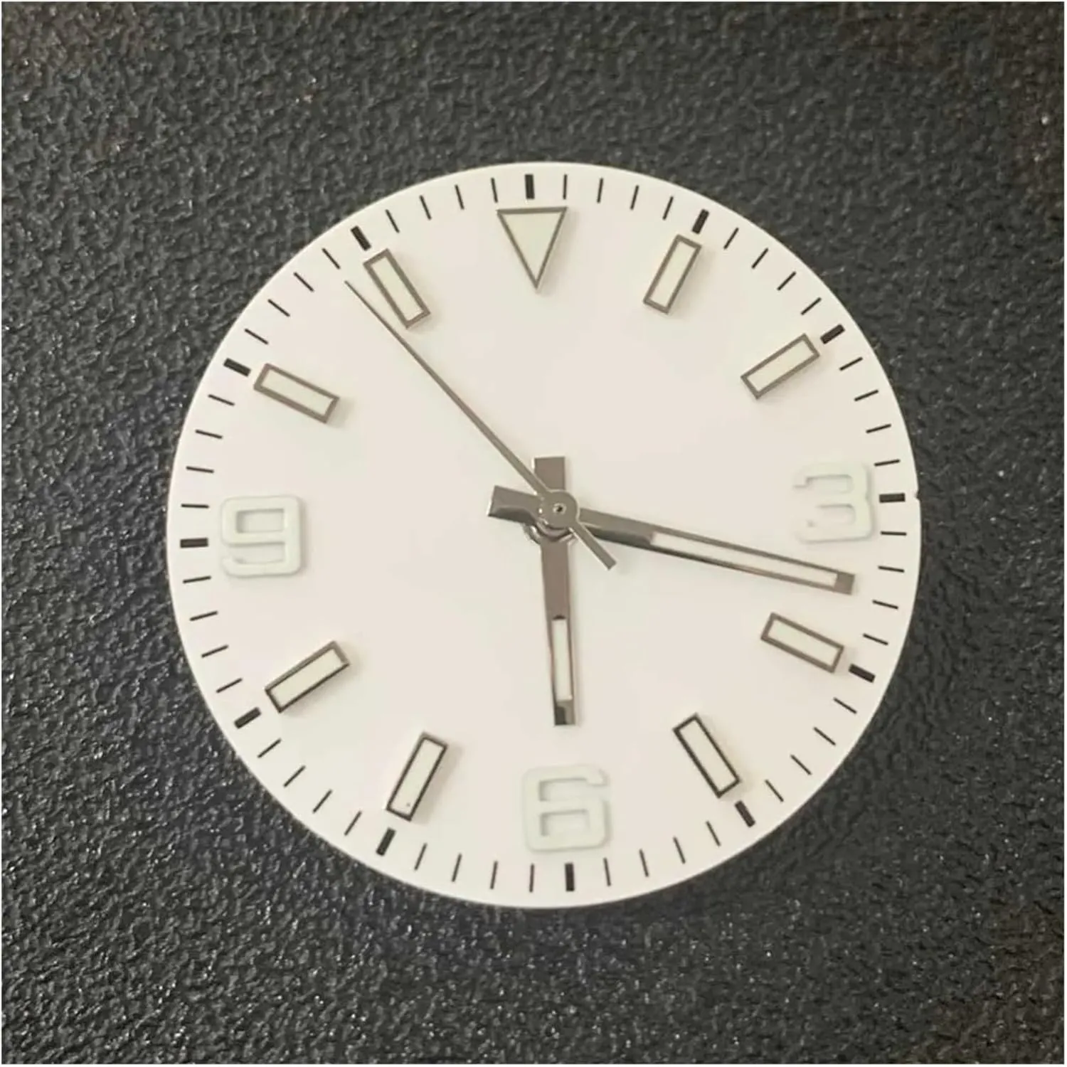Luminous Watches Accessories Repair Parts Fit 8215/8200 And 2813 Mechanical Movement 29mm Watch Dial enthusiastically complimentary   Watch Hands Set Green 