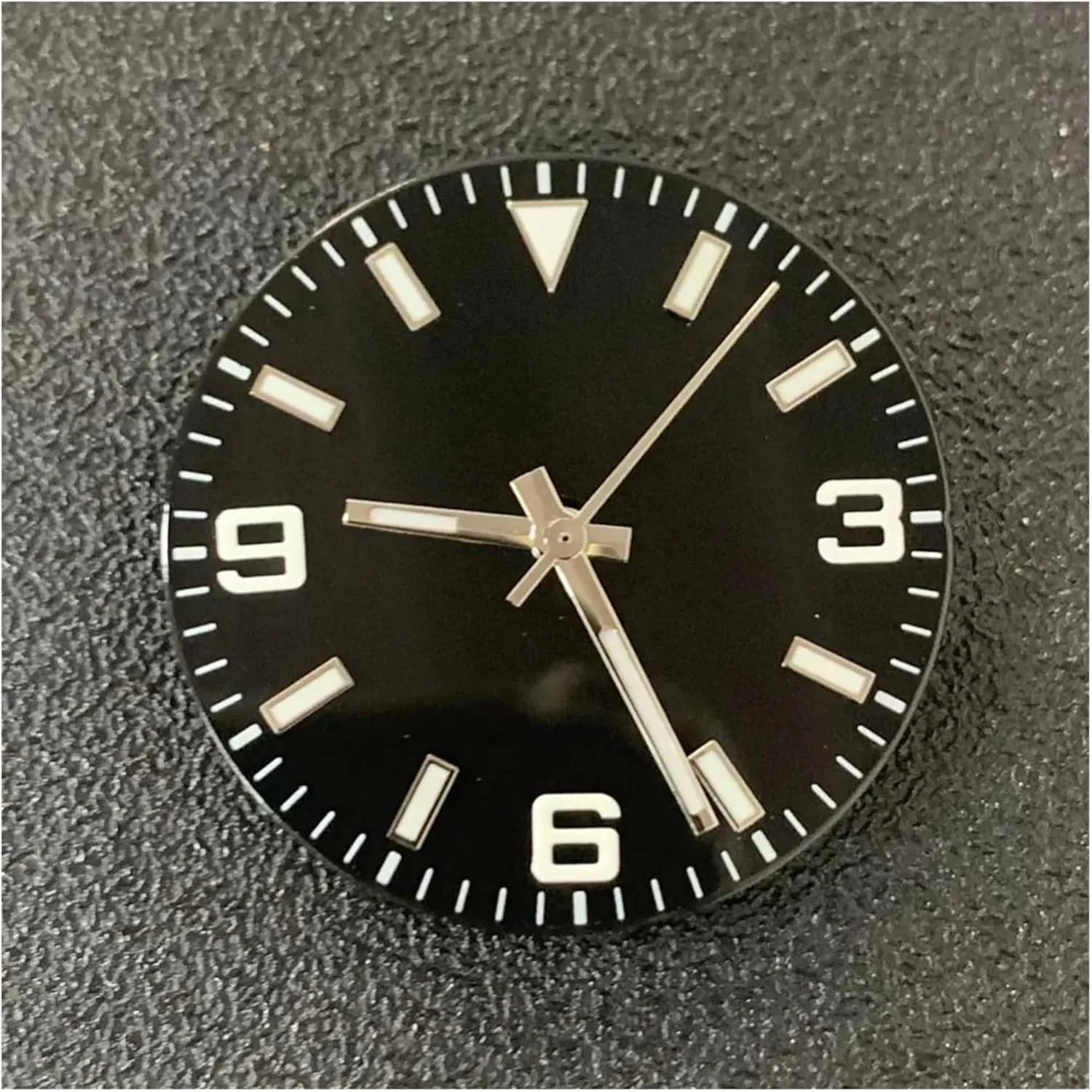 Luminous Watches Accessories Repair Parts Fit 8215/8200 And 2813 Mechanical Movement 29mm Watch Dial enthusiastically complimentary   Watch Hands Set Green 