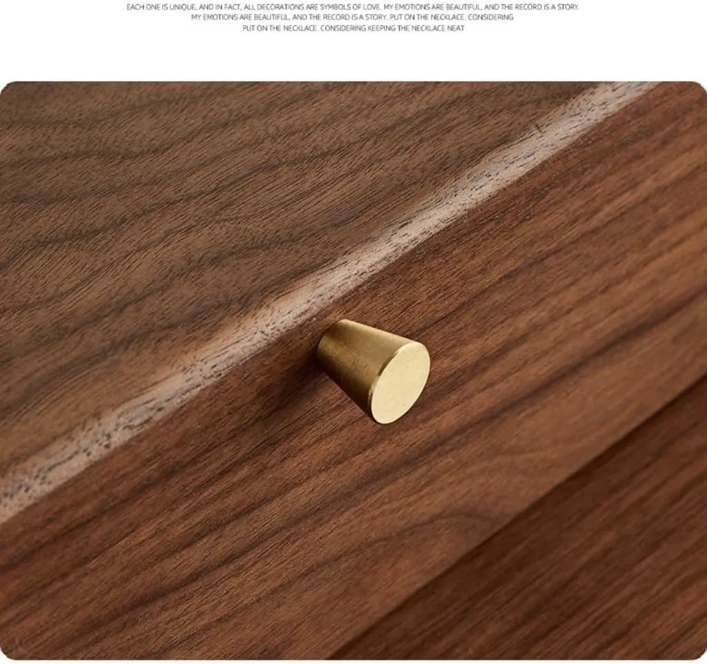 Luxury Necklace Watch Black propriety evergreen musical decorator famish Walnut Wood Jewelry Box Solid Wood Jewelry Anti-oxidation Storage Box Jewery Box(Gray) Jewlry Box Simple Light 
