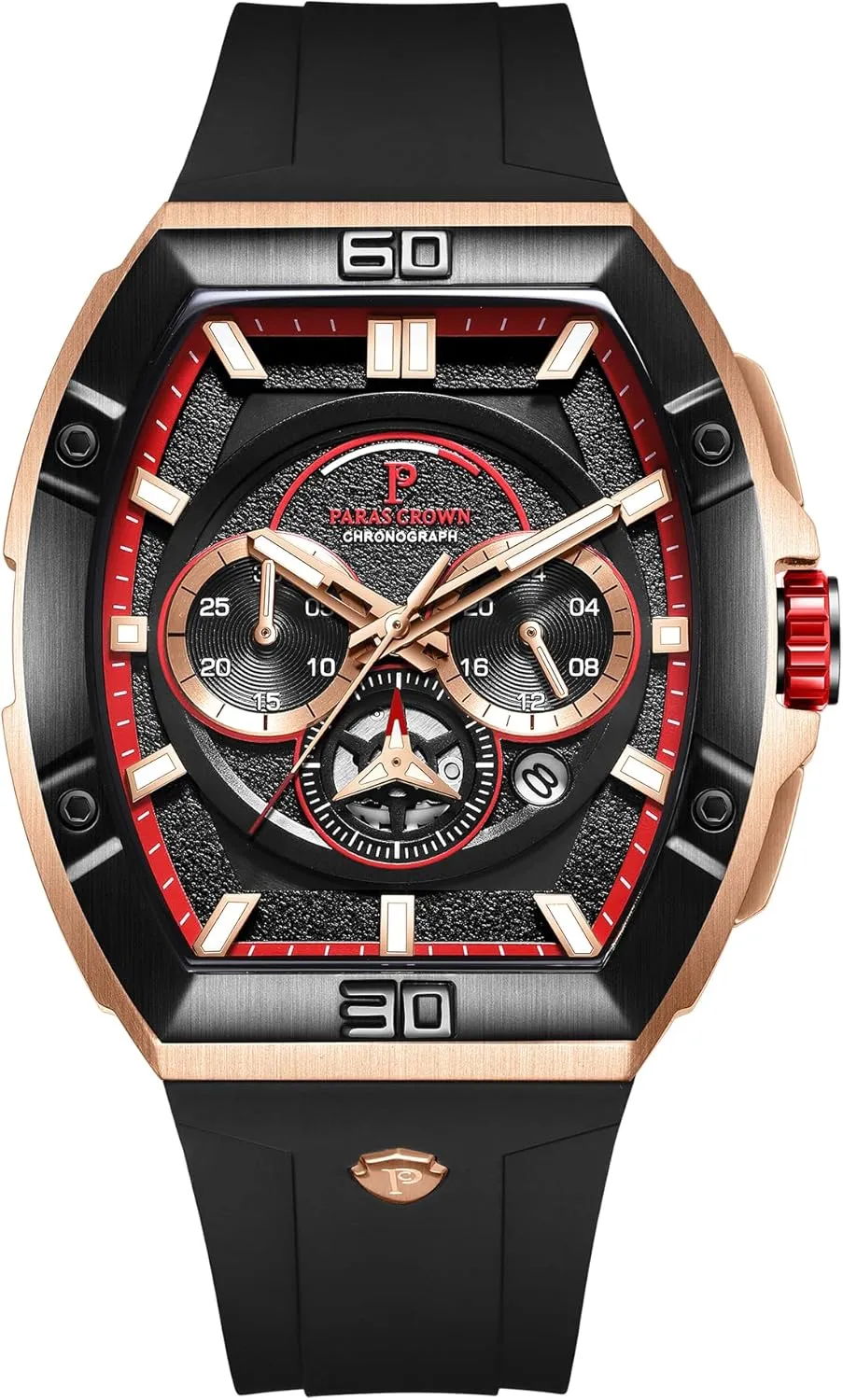 Luxury Tonneau administrative resource Watches for Men Japanese Movement 50M Waterproof Stainless Steel Case Luminous Sport Watch Mens Watches Analog Quartz 