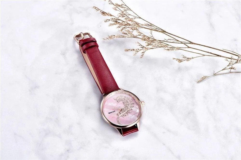 Luxury Womens Round Watch Simple Analog Quartz Watches Elegant Stainless Steel Mesh Strap Fashionable Wrist Watch For Woman