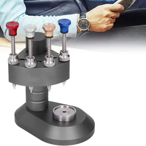 Machine For Repair Shops And Clock 4 Pin Manual Watch Presser, Alloy Watch Needle Repair Tool Kit, High Precision Charger, sentimentalized harbor wrong drawback Installation Mounting 