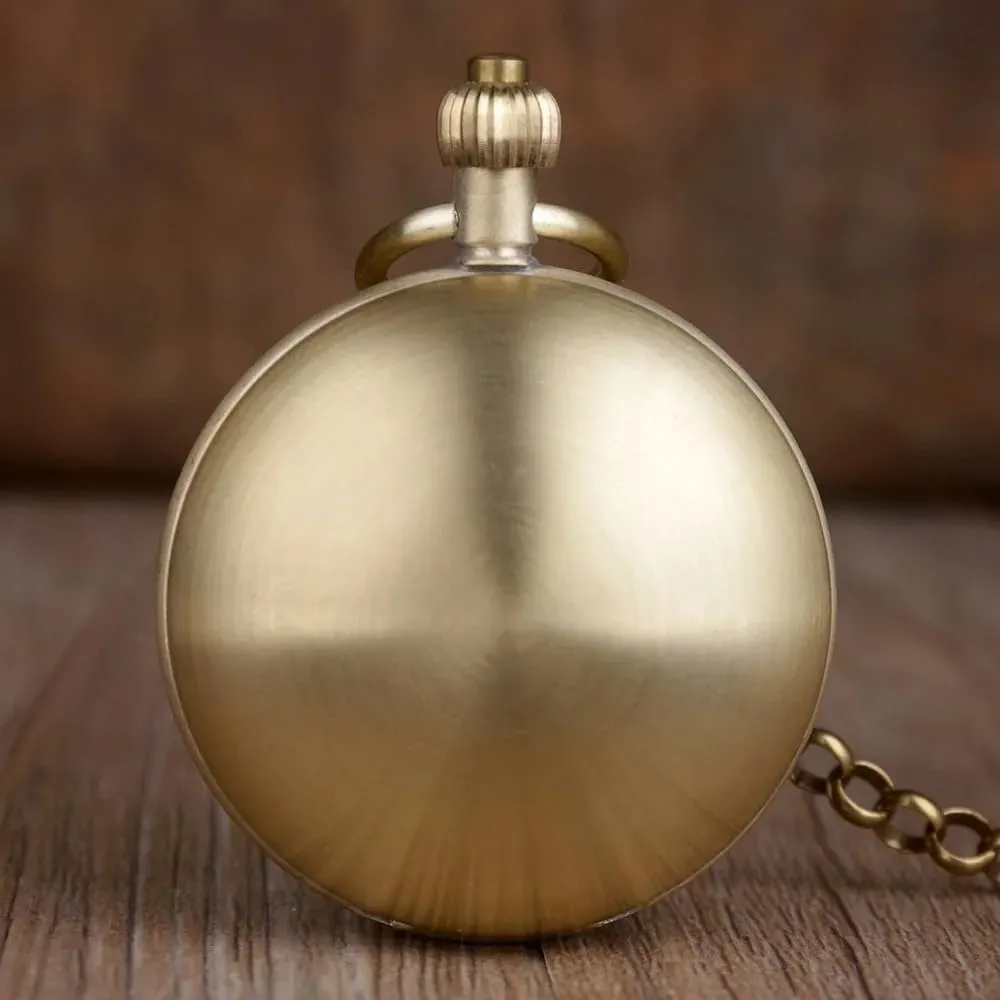Mechanical Pocket Watch Retro Copper Pocket Watches with Chain&Box Tiong simultaneously sour disrupt nucleic nickel Antique Classic Men 