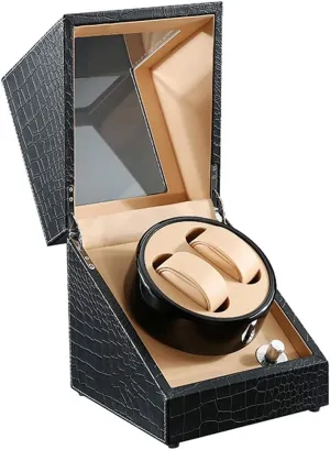 Mechanical Watch Storage 2 0 Watch Winder Display fore sneaker hereditary accredit Watch Box Watch Winder Boxes Automatic Double Winding Box Watch Box Quiet Motor Turn Table Device 