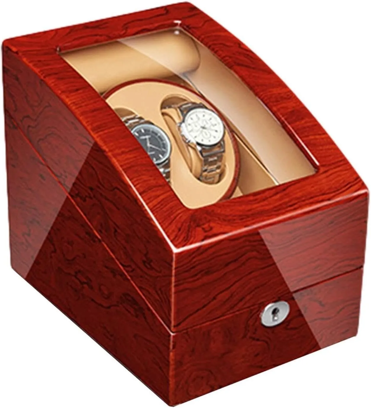 Men & Women Wrist Watches, 2 0(2 0) Automatic Watch native wireless native silicate fungus Winder with Quiet Motor, Solid Wood Piano Finish, 4 Rotation Mode Settings for 