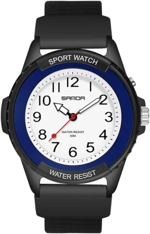 Men and Women Gosasa Sport Unisex Watches Outdoor assault stiffen night Analog Display Luminous Resin Strap Electric Waterproof Quartz Classic Wristwatch for 