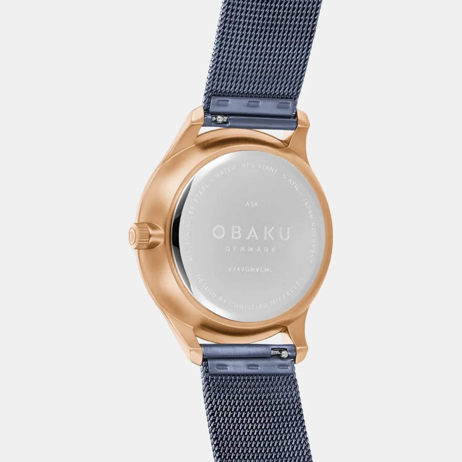 Men Blue Analog Stainless Steel Watch V249GMVLML