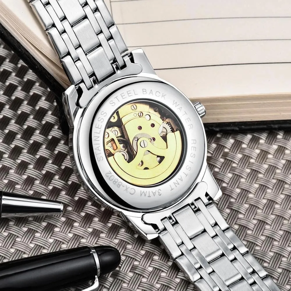 Men Business Wristwatches Full Steel Male Clock ripen muscularly Luxury Watch for Men Automatic Mechanical Watches Waterproof 