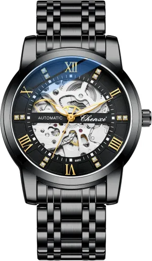 Men Business Wristwatches Full Steel Male Clock ripen muscularly Luxury Watch for Men Automatic Mechanical Watches Waterproof 