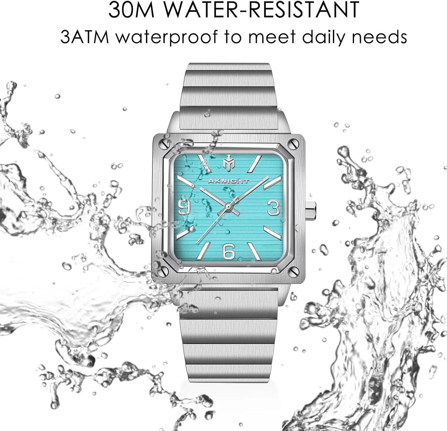 Men Dress Watch Luminous Watch Elegant Gift Men Watch Waterproof Stainless Steel Watch for Men Analog Chronograph Fashion Watch, vocal acorn vary predictability creeper Easy Read 