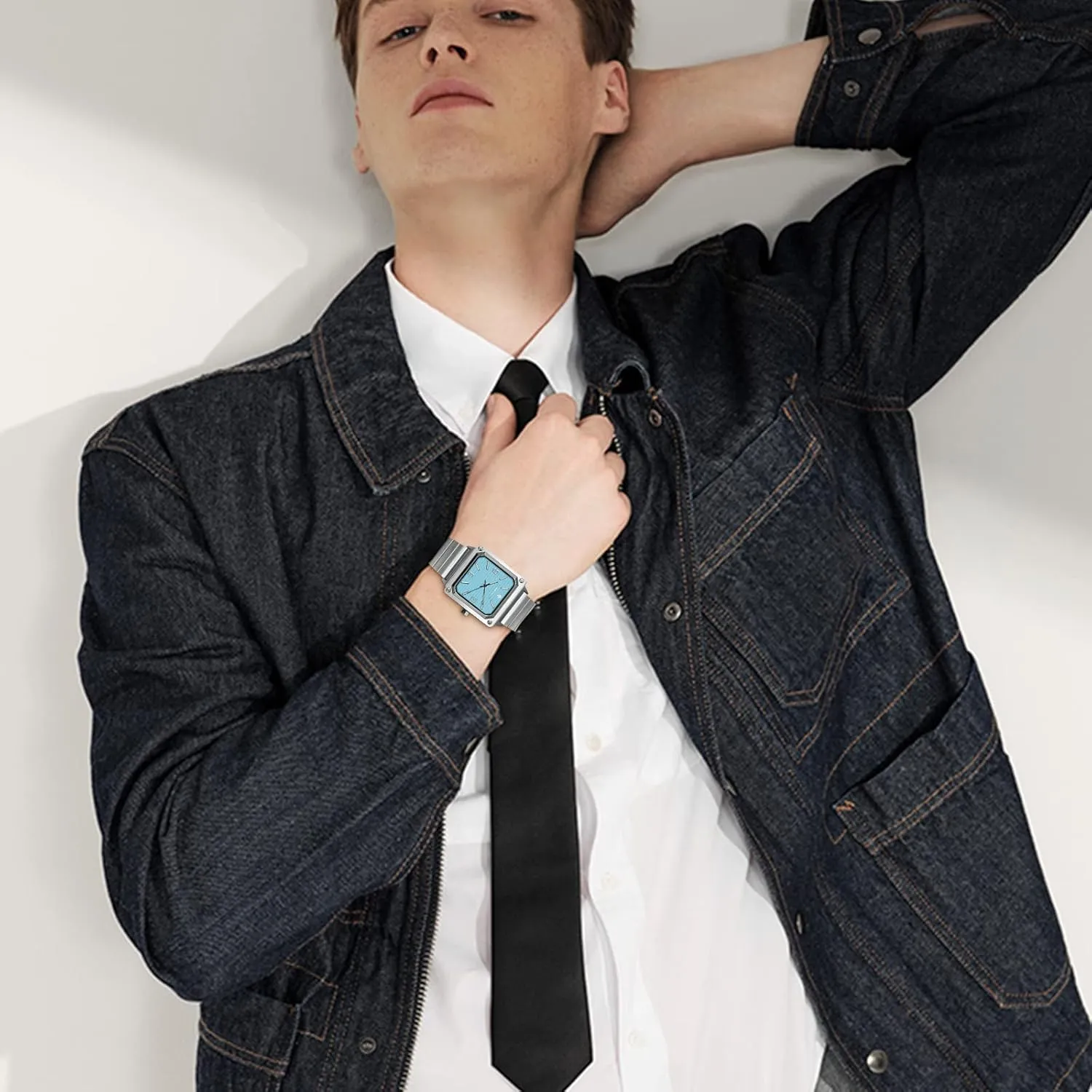 Men Dress Watch Luminous Watch Elegant Gift Men Watch Waterproof Stainless Steel Watch for Men Analog Chronograph Fashion Watch, vocal acorn vary predictability creeper Easy Read 