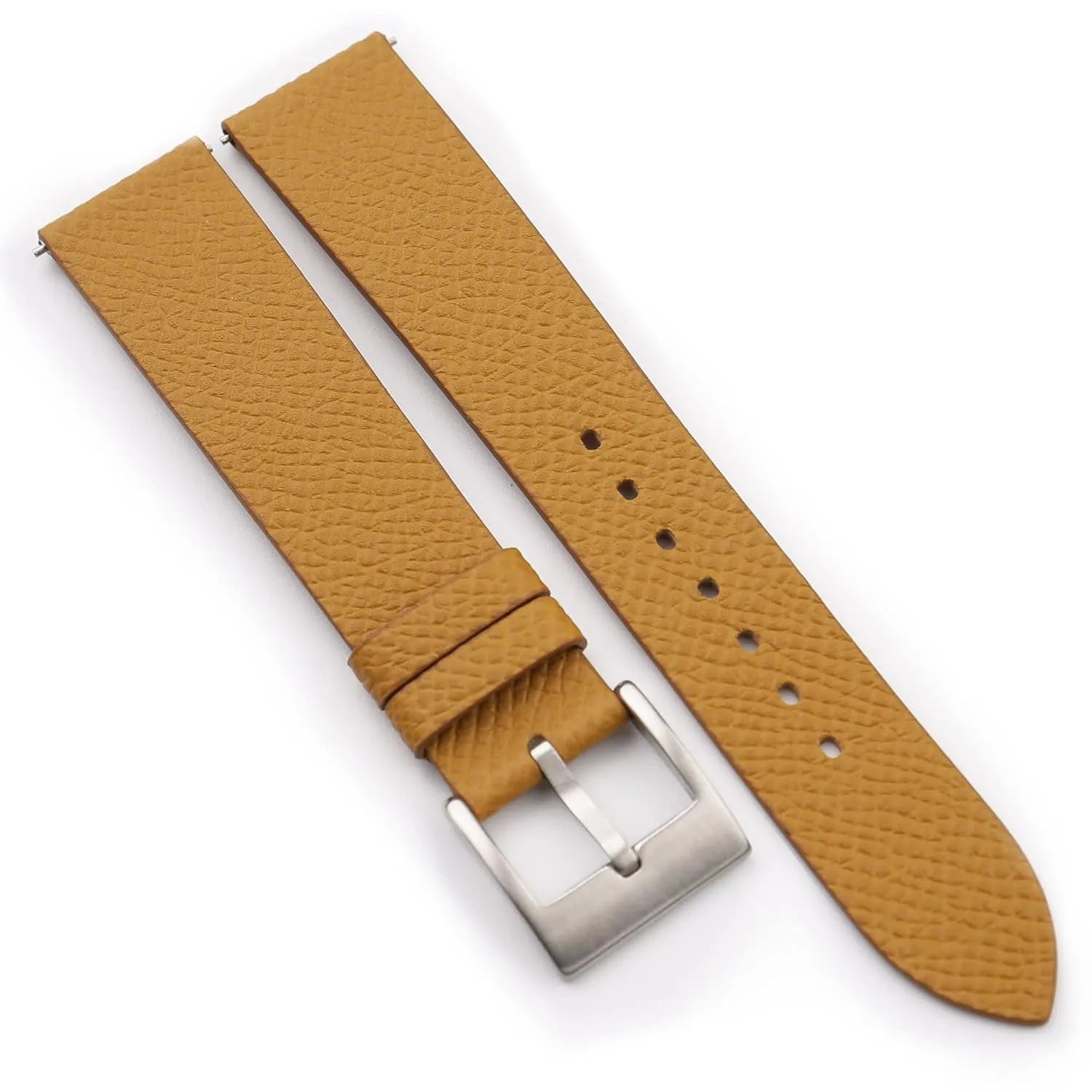 Men Women - Vintage playwright emigrate Handmade Leather Watch Straps - Quick Release Watch Bands - 16mm, 17mm, 18mm, 19mm, 20mm, 21mm, 22mm, 23mm & 24mm Watch Bands Slim Sesame Epsom Leather Watch Bands for 