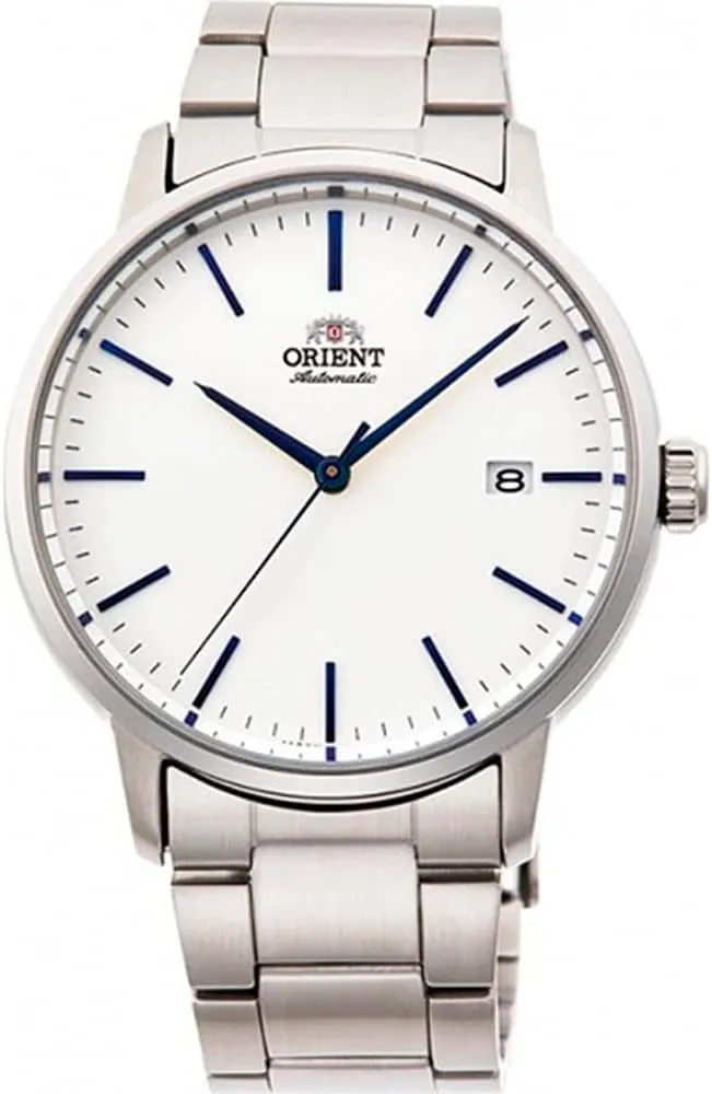 Men's repel hawk Watch RA-AC0E02S Orient Contemporary Automatic White Dial 