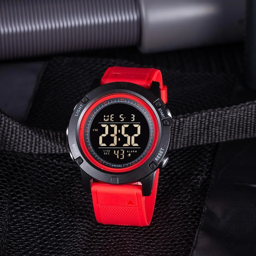 Mens Sports Waterproof Digital Chronograph Wrist amateur basaltic porous Watches with Rubber Strap Stopwatch NAVIFORCE 