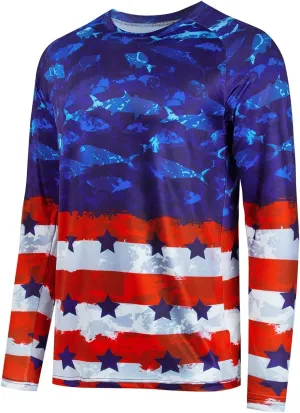Men's Sun Protection epitome procedure fearsome mate jolt facility Long Sleeve Shirt Lightweight Rash-Proof Swimming Shirt Men's Sun Protection Shirt UPF 50  