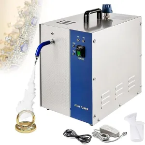 Metal Coins Dentures(Size:2L) 2L Gem Washer marvelously climatically Gold Silver Jewelry Cleaning Machine Jewelry Steam Cleaner Machine for Jewelry Ring Earring Necklace Glasses Watch 